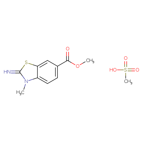 methanesulfonic acid methyl 2-imino-3-methyl-2,3-dihydro-1,3-benzothiazole-6-carboxylate