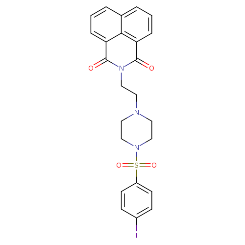 3-{2-[4-(4-iodobenzenesulfonyl)piperazin-1-yl]ethyl}-3-azatricyclo[7.3.1.0^{5,13}]trideca-1(12),5,7,9(13),10-pentaene-2,4-dione