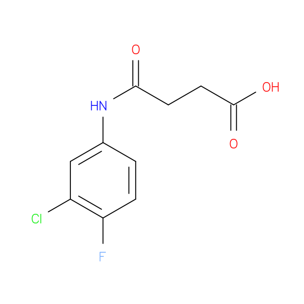4-[(3-chloro-4-fluorophenyl)amino]-4-oxobutanoic acid