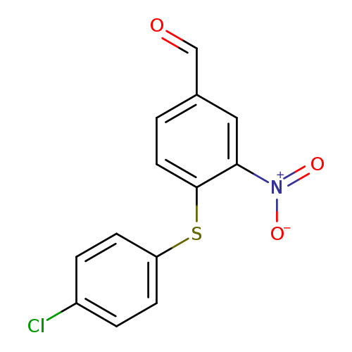 4-((4-chlorophenyl)thio)-3-nitrobenzaldehyde