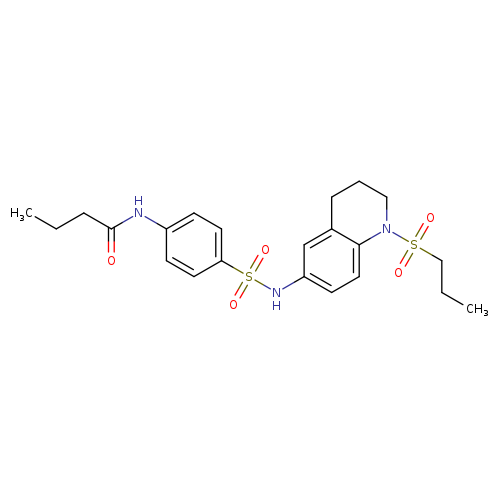 N-(4-{[1-(propane-1-sulfonyl)-1,2,3,4-tetrahydroquinolin-6-yl]sulfamoyl}phenyl)butanamide