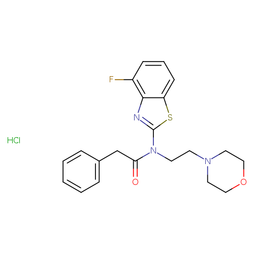 N-(4-fluoro-1,3-benzothiazol-2-yl)-N-[2-(morpholin-4-yl)ethyl]-2-phenylacetamide hydrochloride