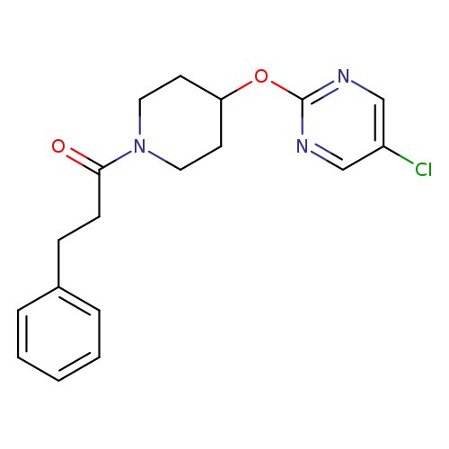 1-{4-[(5-chloropyrimidin-2-yl)oxy]piperidin-1-yl}-3-phenylpropan-1-one