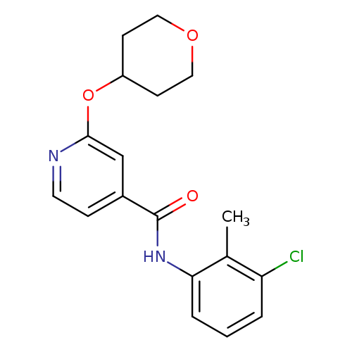 N-(3-chloro-2-methylphenyl)-2-(oxan-4-yloxy)pyridine-4-carboxamide