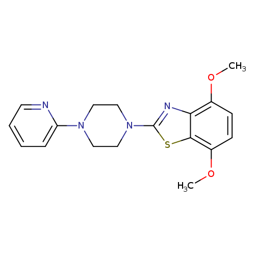 4,7-dimethoxy-2-[4-(pyridin-2-yl)piperazin-1-yl]-1,3-benzothiazole