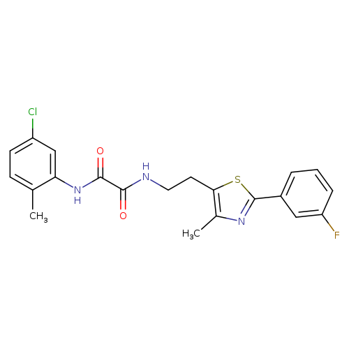 N'-(5-chloro-2-methylphenyl)-N-{2-[2-(3-fluorophenyl)-4-methyl-1,3-thiazol-5-yl]ethyl}ethanediamide