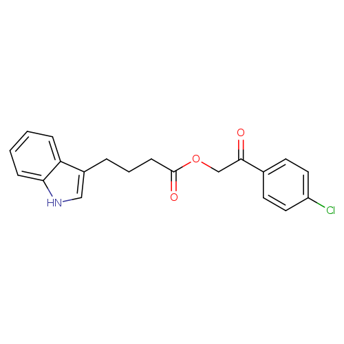 2-(4-chlorophenyl)-2-oxoethyl 4-(1H-indol-3-yl)butanoate