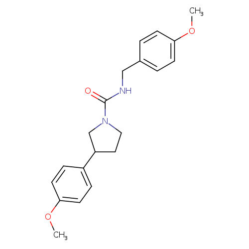 3-(4-methoxyphenyl)-N-[(4-methoxyphenyl)methyl]pyrrolidine-1-carboxamide