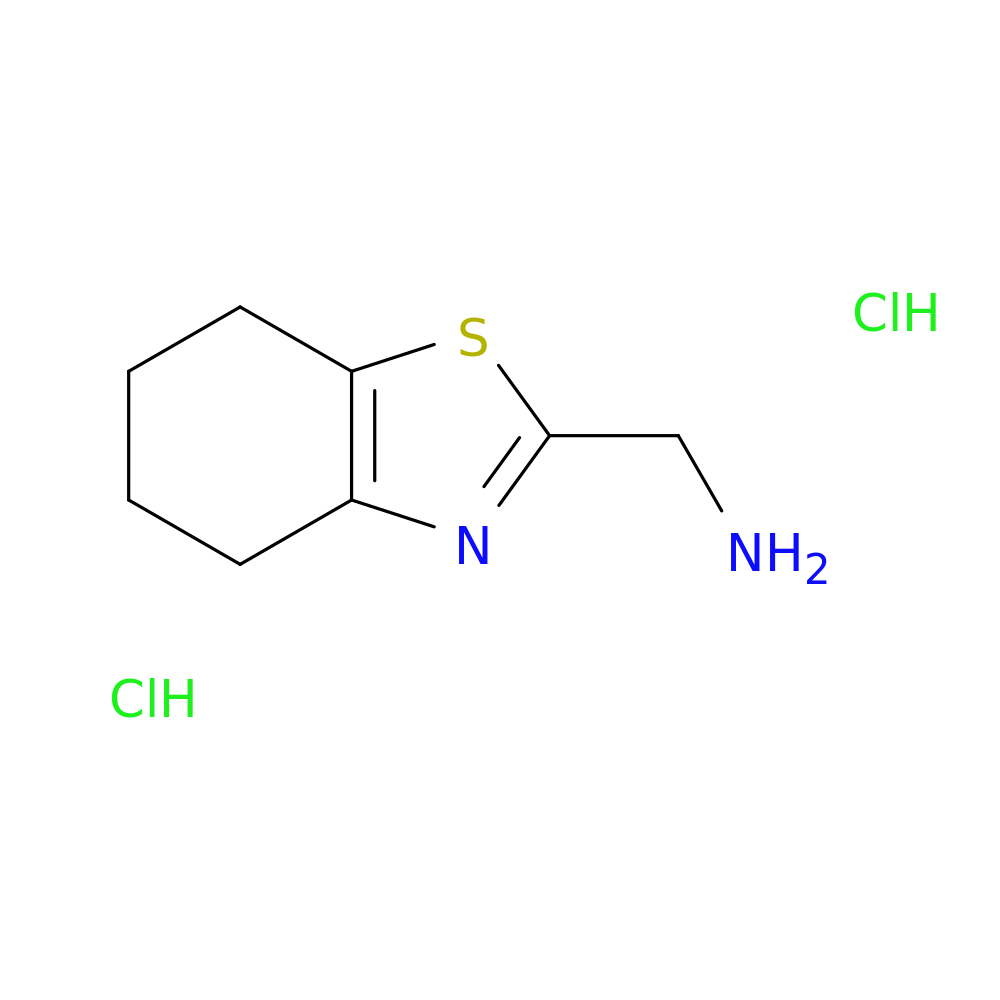 (4,5,6,7-Tetrahydrobenzo[d]thiazol-2-yl)methanamine dihydrochloride