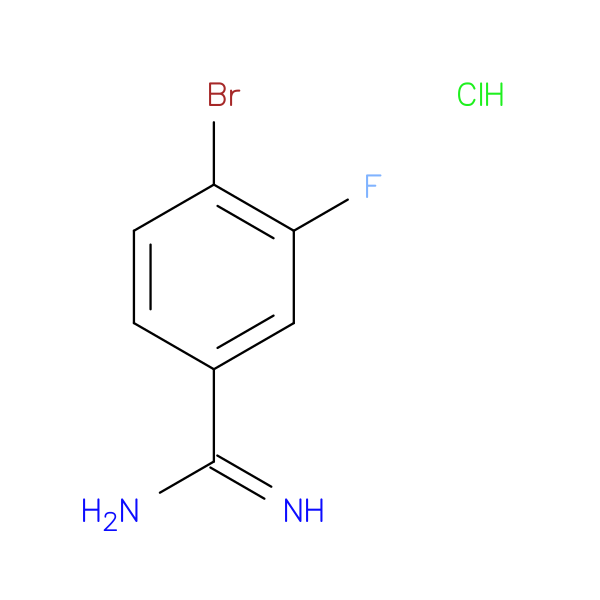 4-bromo-3-fluorobenzene-1-carboximidamide hydrochloride
