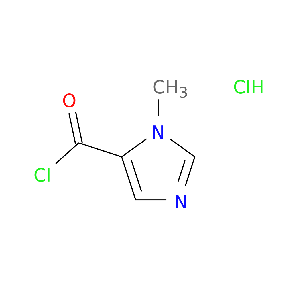 1-Methyl-1h-imidazole-5-carbonyl chloride, HCl