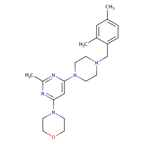 4-(6-{4-[(2,4-dimethylphenyl)methyl]piperazin-1-yl}-2-methylpyrimidin-4-yl)morpholine