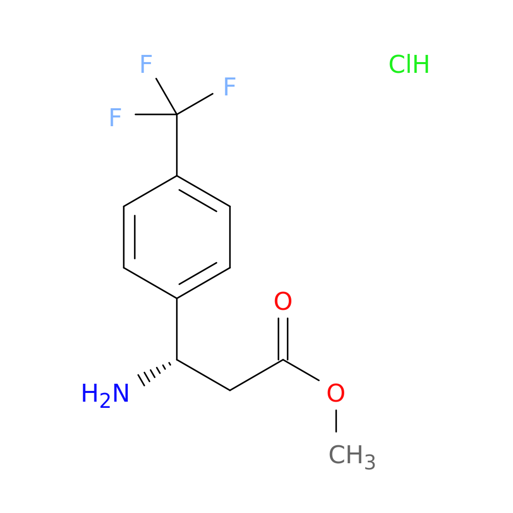 methyl (3S)-3-amino-3-[4-(trifluoromethyl)phenyl]propanoate hydrochloride
