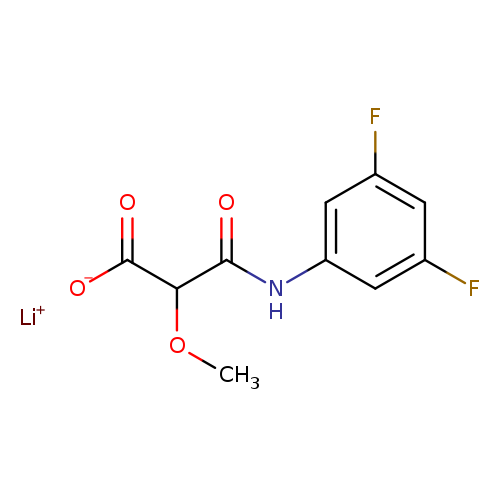 lithium(1+)ion2-[(3,5-difluorophenyl)carbamoyl]-2-methoxyacetate