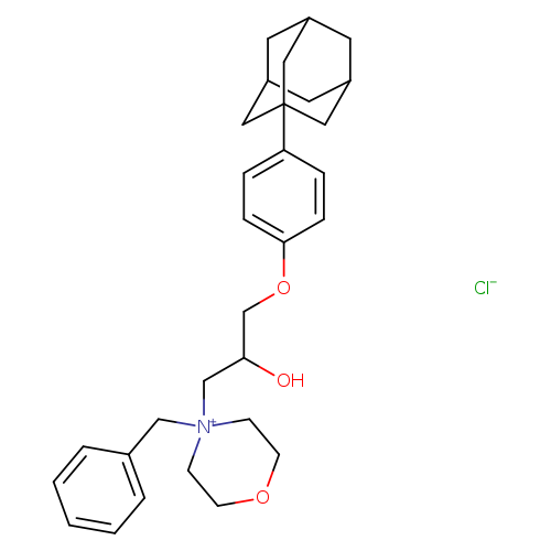4-{3-[4-(adamantan-1-yl)phenoxy]-2-hydroxypropyl}-4-benzylmorpholin-4-ium chloride