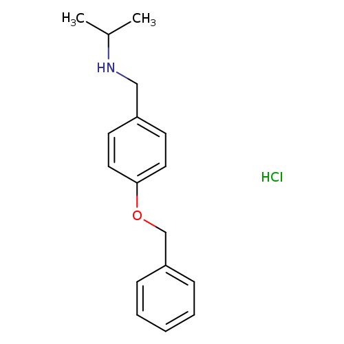 {[4-(benzyloxy)phenyl]methyl}(propan-2-yl)amine hydrochloride