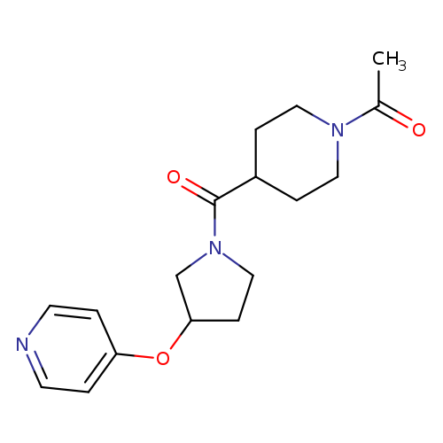 1-{4-[3-(pyridin-4-yloxy)pyrrolidine-1-carbonyl]piperidin-1-yl}ethan-1-one
