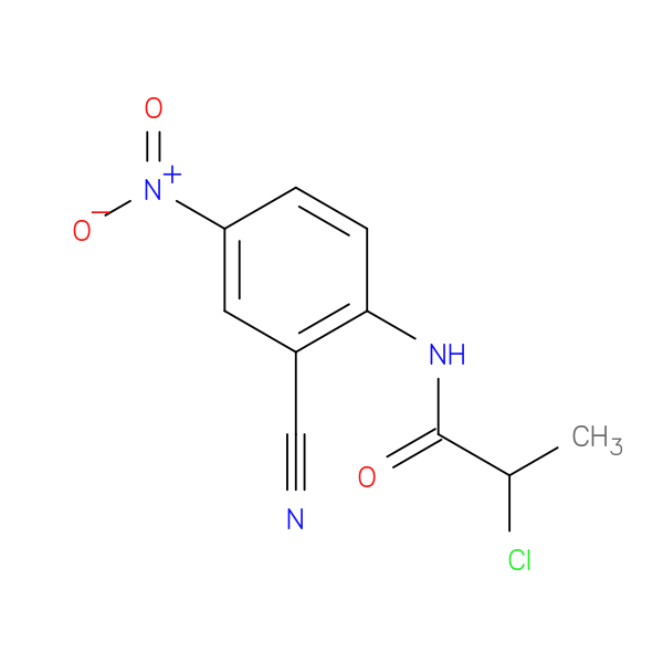2-chloro-N-(2-cyano-4-nitrophenyl)propanamide