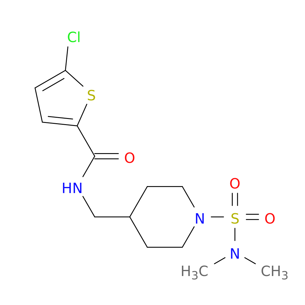5-chloro-N-{[1-(dimethylsulfamoyl)piperidin-4-yl]methyl}thiophene-2-carboxamide