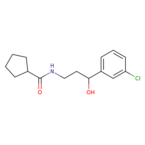 N-[3-(3-chlorophenyl)-3-hydroxypropyl]cyclopentanecarboxamide