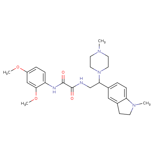 N'-(2,4-dimethoxyphenyl)-N-[2-(1-methyl-2,3-dihydro-1H-indol-5-yl)-2-(4-methylpiperazin-1-yl)ethyl]ethanediamide