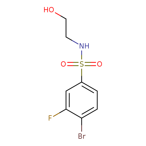 4-Bromo-3-fluoro-N-(2-hydroxyethyl)benzene-1-sulfonamide
