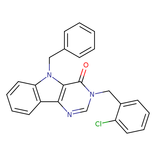 5-benzyl-3-[(2-chlorophenyl)methyl]-3H,4H,5H-pyrimido[5,4-b]indol-4-one