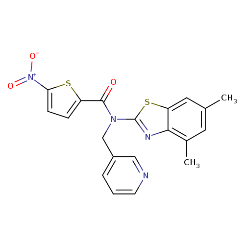 N-(4,6-dimethyl-1,3-benzothiazol-2-yl)-5-nitro-N-[(pyridin-3-yl)methyl]thiophene-2-carboxamide