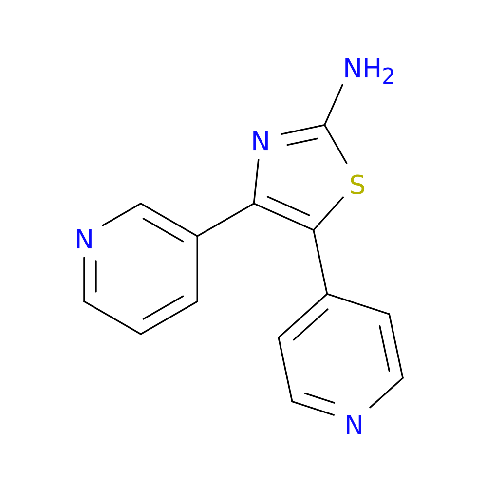 4-(pyridin-3-yl)-5-(pyridin-4-yl)-1,3-thiazol-2-amine