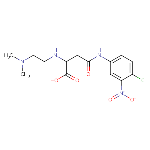 3-[(4-chloro-3-nitrophenyl)carbamoyl]-2-{[2-(dimethylamino)ethyl]amino}propanoic acid
