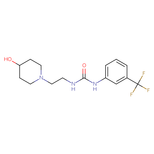 1-[2-(4-hydroxypiperidin-1-yl)ethyl]-3-[3-(trifluoromethyl)phenyl]urea