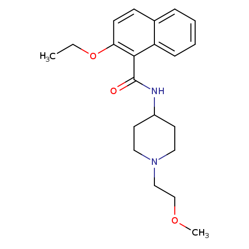 2-ethoxy-N-[1-(2-methoxyethyl)piperidin-4-yl]naphthalene-1-carboxamide