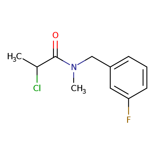 2-chloro-N-[(3-fluorophenyl)methyl]-N-methylpropanamide