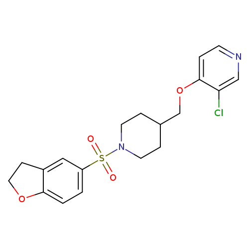 3-chloro-4-{[1-(2,3-dihydro-1-benzofuran-5-sulfonyl)piperidin-4-yl]methoxy}pyridine