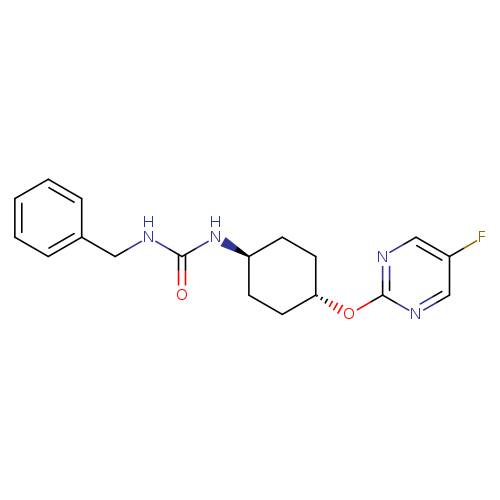 1-benzyl-3-[(1r,4r)-4-[(5-fluoropyrimidin-2-yl)oxy]cyclohexyl]urea