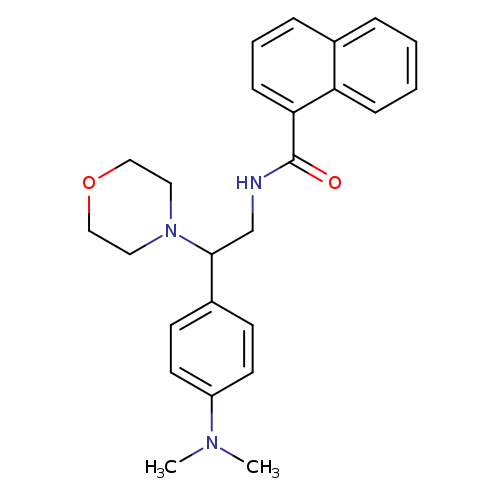 N-{2-[4-(dimethylamino)phenyl]-2-(morpholin-4-yl)ethyl}naphthalene-1-carboxamide