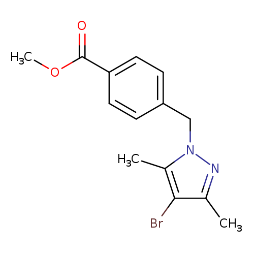 methyl 4-[(4-bromo-3,5-dimethyl-1H-pyrazol-1-yl)methyl]benzoate