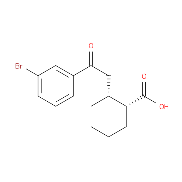 cis-2-[2-(3-Bromophenyl)-2-oxoethyl]cyclohexane-1-carboxylic acid