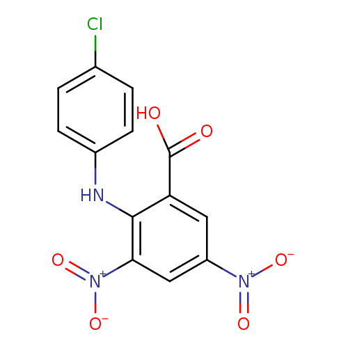 2-[(4-chlorophenyl)amino]-3,5-dinitrobenzoic acid