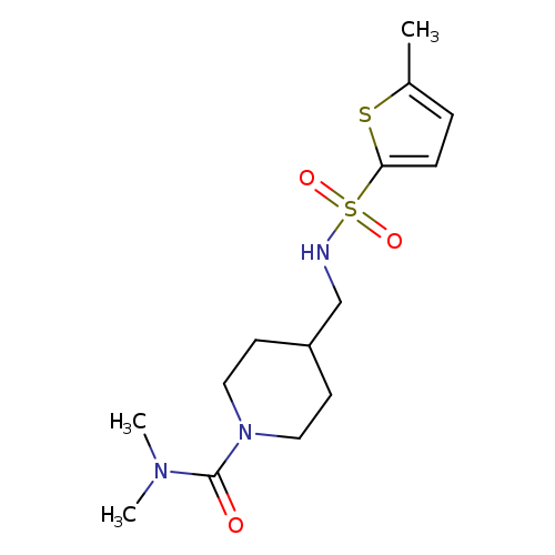 N,N-dimethyl-4-[(5-methylthiophene-2-sulfonamido)methyl]piperidine-1-carboxamide