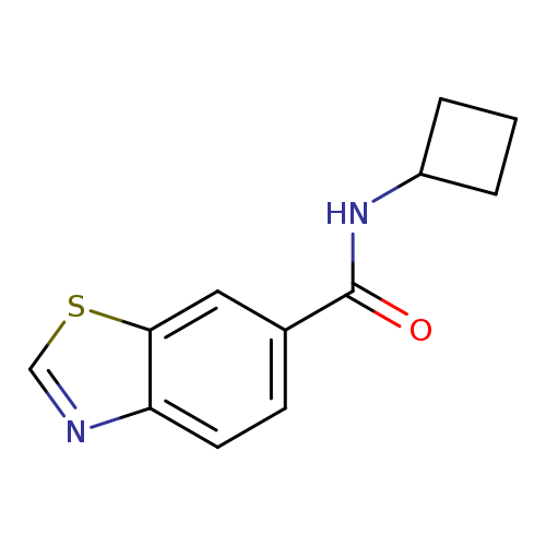 N-cyclobutyl-1,3-benzothiazole-6-carboxamide