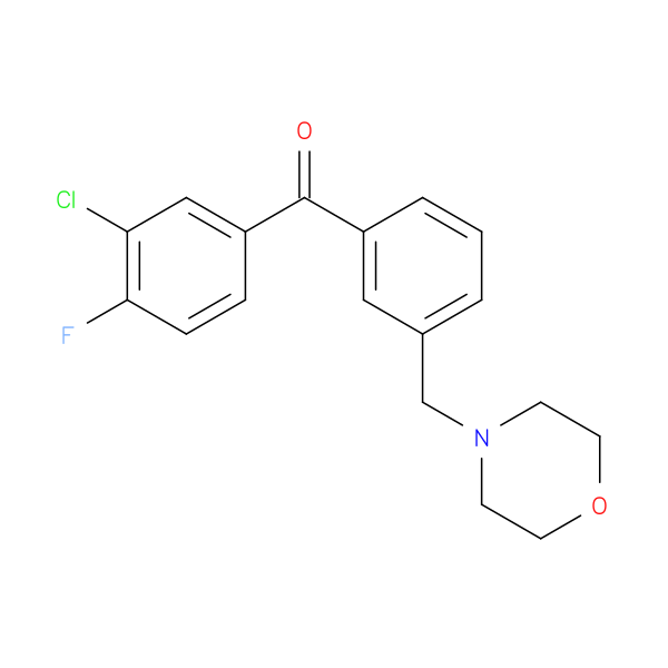 3-Chloro-4-fluoro-3'-morpholinomethyl benzophenone