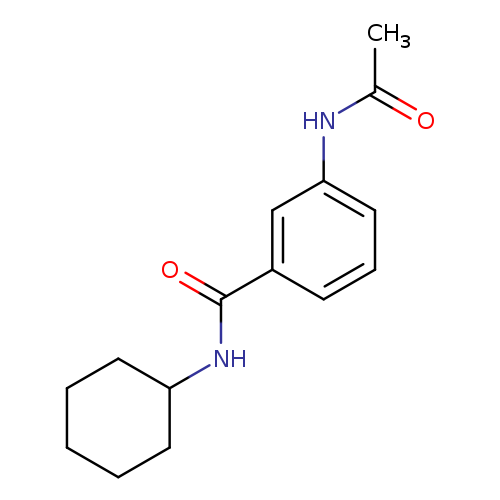 3-(acetylamino)-N-cyclohexylbenzamide