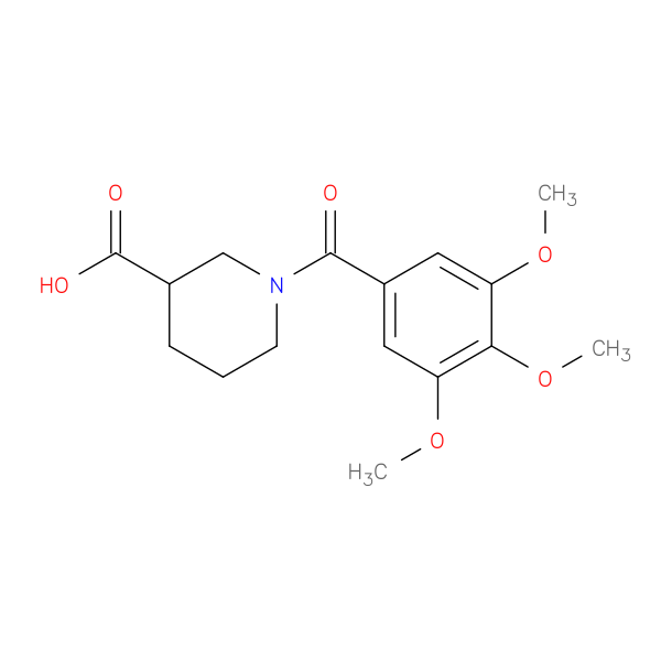 1-(3,4,5-trimethoxybenzoyl)piperidine-3-carboxylic acid