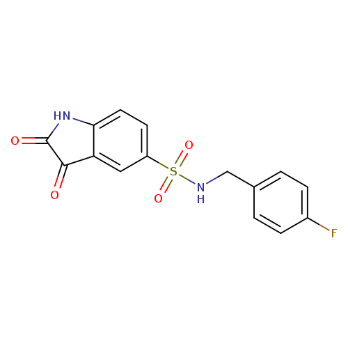 N-(4-fluorobenzyl)-2,3-dioxoindoline-5-sulfonamide