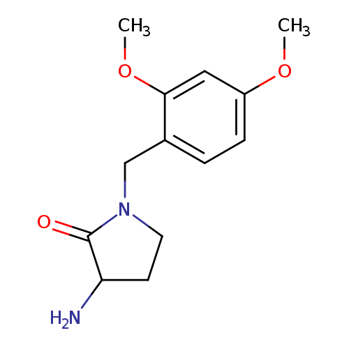 3-amino-1-[(2,4-dimethoxyphenyl)methyl]pyrrolidin-2-one