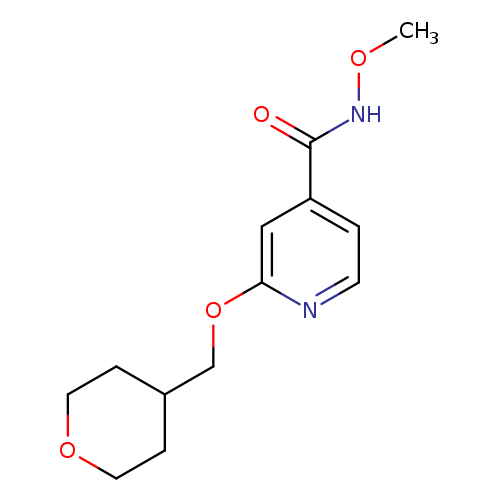 N-methoxy-2-[(oxan-4-yl)methoxy]pyridine-4-carboxamide