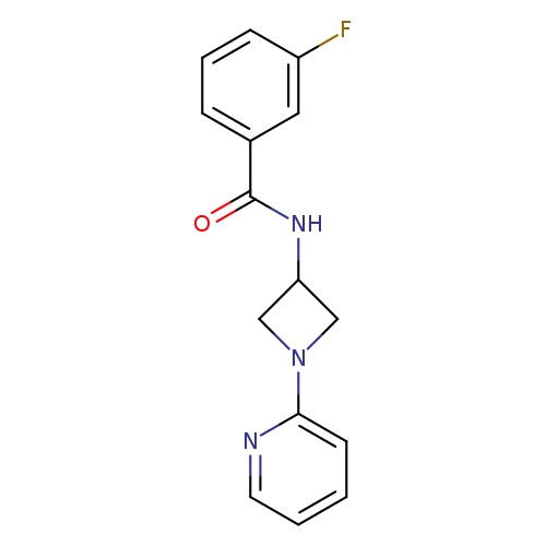 3-fluoro-N-[1-(pyridin-2-yl)azetidin-3-yl]benzamide