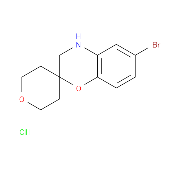 6-bromo-3,4-dihydrospiro[1,4-benzoxazine-2,4'-oxane] hydrochloride