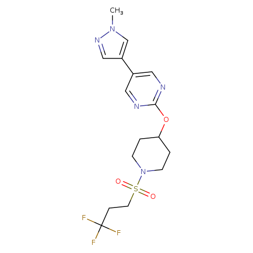5-(1-methyl-1H-pyrazol-4-yl)-2-{[1-(3,3,3-trifluoropropanesulfonyl)piperidin-4-yl]oxy}pyrimidine